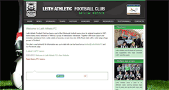 Desktop Screenshot of leithathleticfc.com
