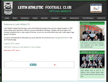 Tablet Screenshot of leithathleticfc.com